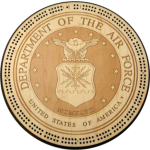 Air Force Military Seal Cribbage Board