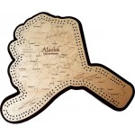 Alaska Map Cribbage Board
