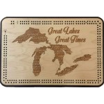 Great Lakes, Great Times Map Cribbage Board