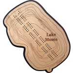 Lake Moses, Douglas County, MN Cribbage Board