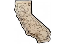 California Map Cribbage Board