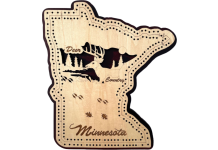 Minnesota Deer Country Cribbage Board